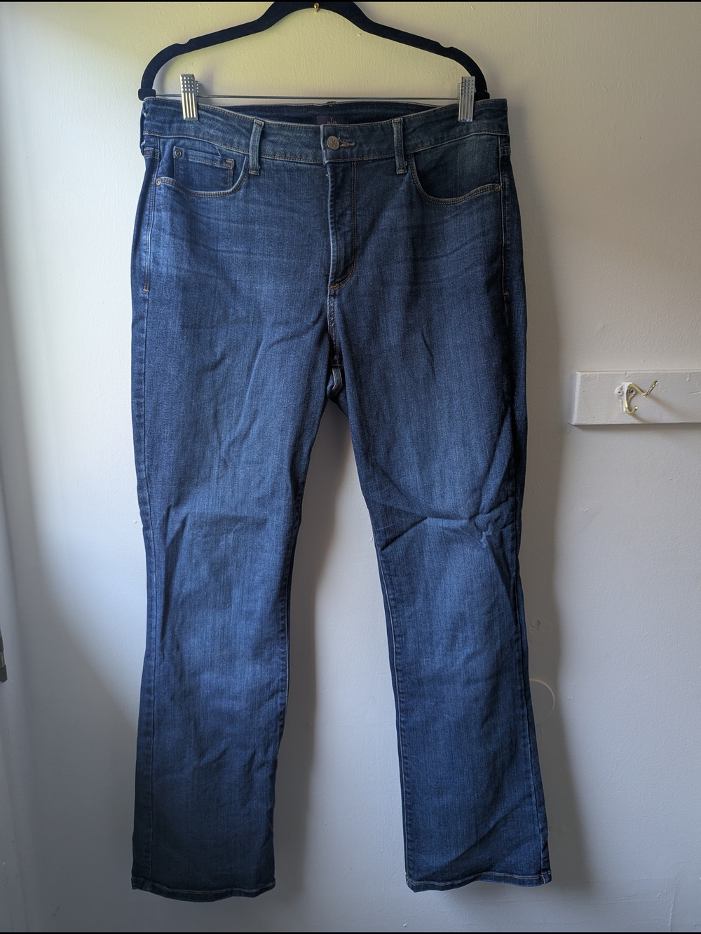 NYDJ Billie Mini Bootcut Jeans in Deep Indigo Size 14W